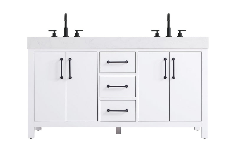 Elegant Lighting VF60660DWH Bathroom Vanity, White