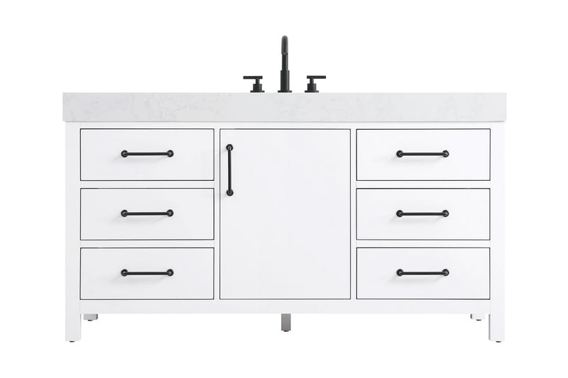 Elegant Lighting VF60660WH Bathroom Vanity, White