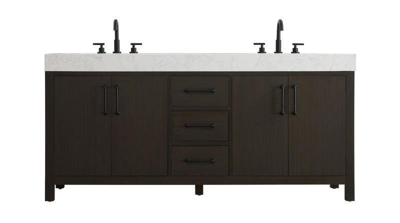 Elegant Lighting VF60672DMMB Bathroom Vanity, Mocha Brown