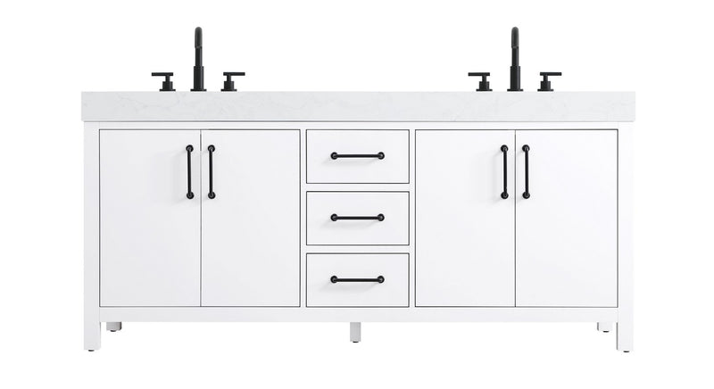 Elegant Lighting VF60672DWH Bathroom Vanity, White