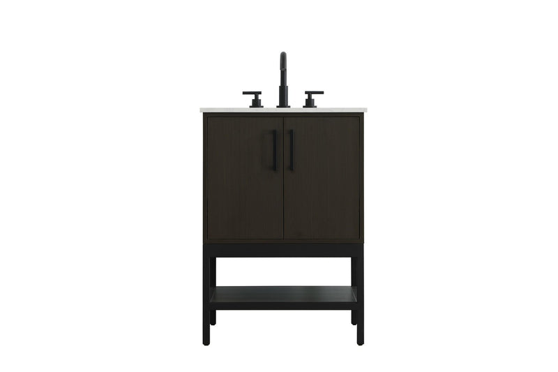 Elegant Lighting VF60724MMB Bathroom Vanity, Mocha Brown