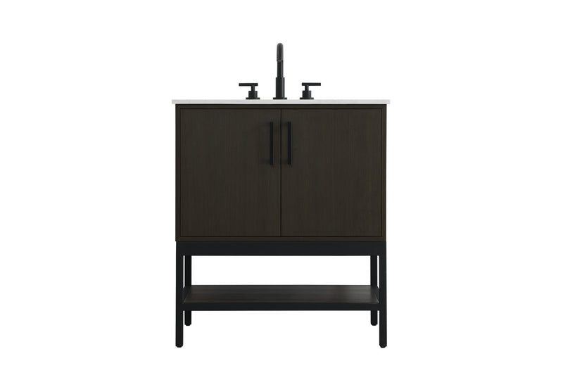 Elegant Lighting VF60730MMB Bathroom Vanity, Mocha Brown
