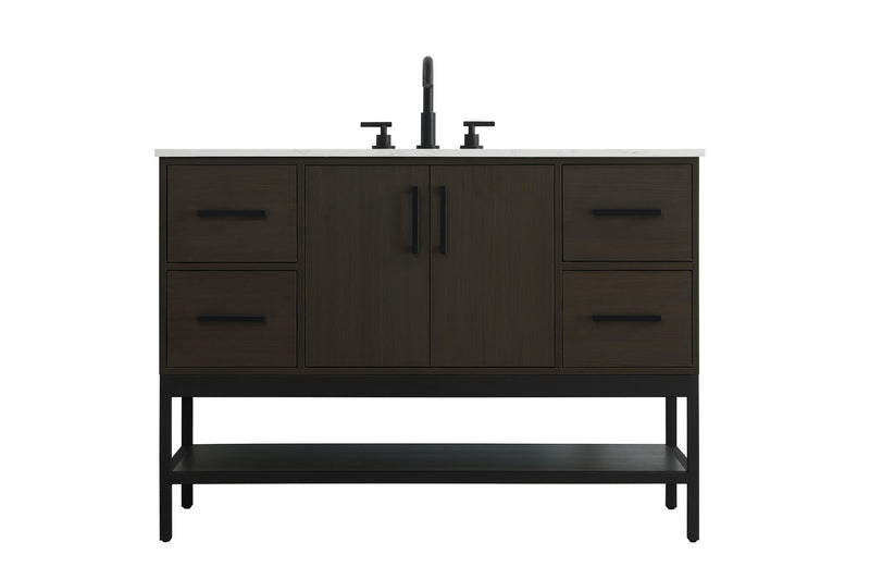 Elegant Lighting VF60748MMB Bathroom Vanity, Mocha Brown