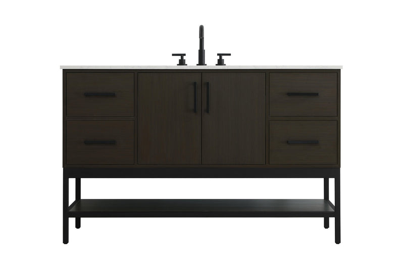Elegant Lighting VF60754MMB Bathroom Vanity, Mocha Brown