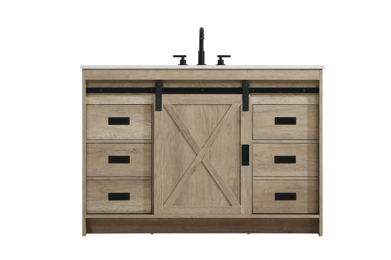 Elegant Lighting VF90548NT Bathroom Vanity, Natural Oak