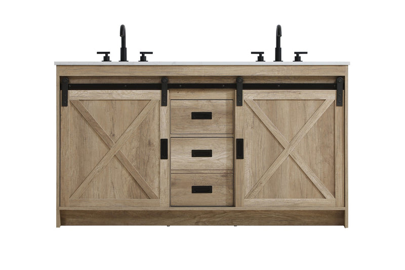 Elegant Lighting VF90560DNT Bathroom Vanity, Natural Oak