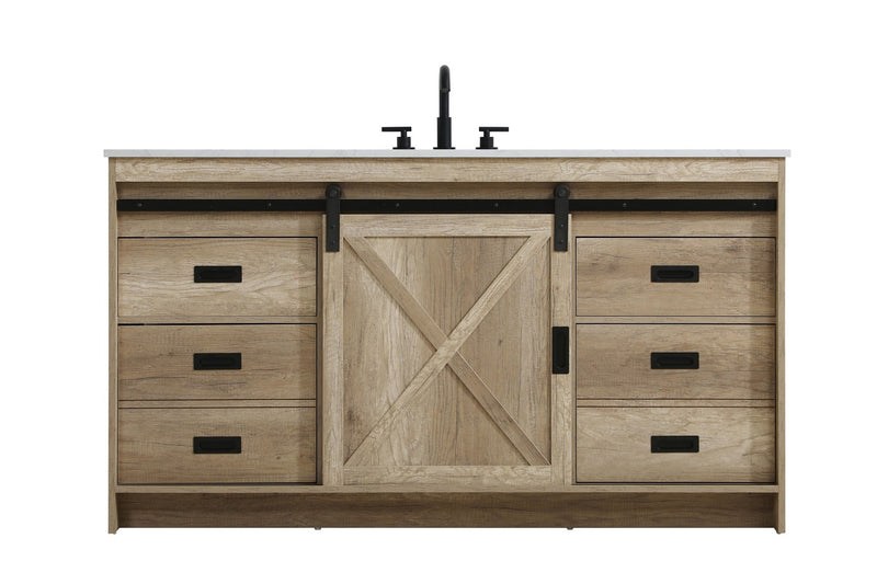 Elegant Lighting VF90560NT Bathroom Vanity, Natural Oak