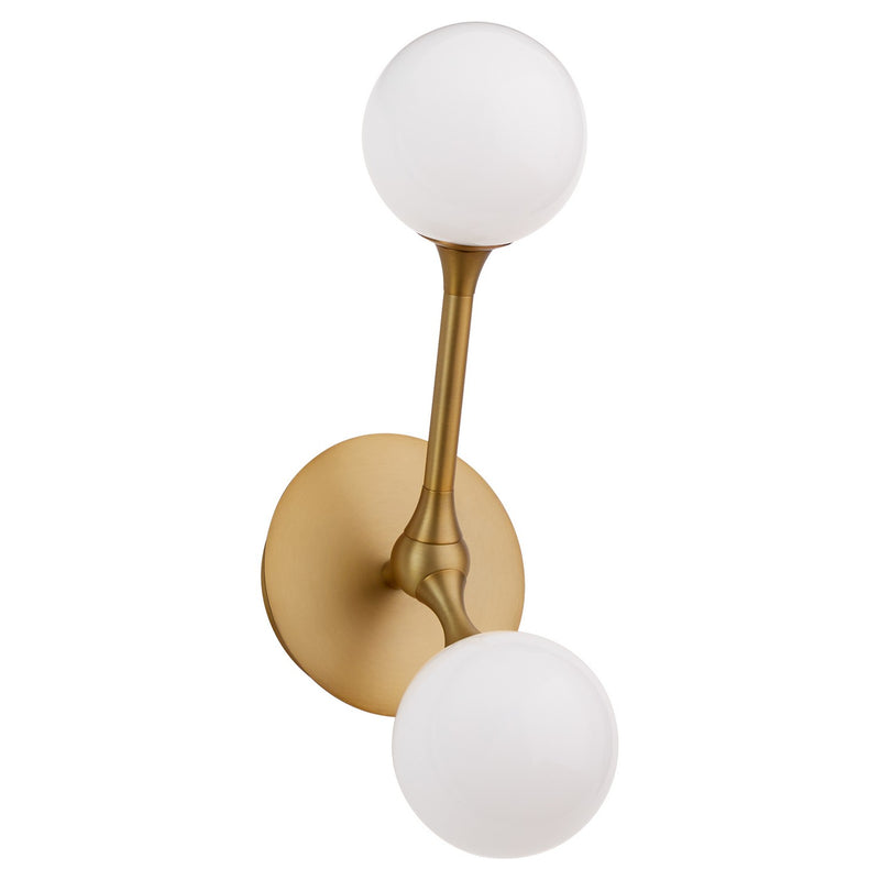 Quorum 3-546-56 LED Wall Sconce, Brushed Brass