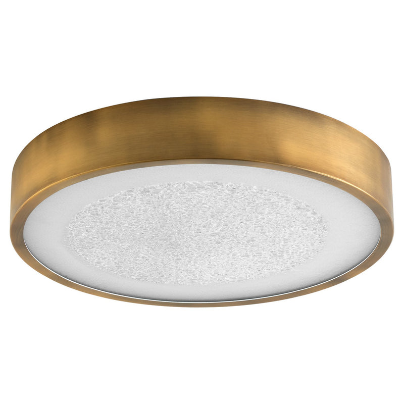 Quorum 3-655-56 LED Ceiling Mount, Brushed Brass