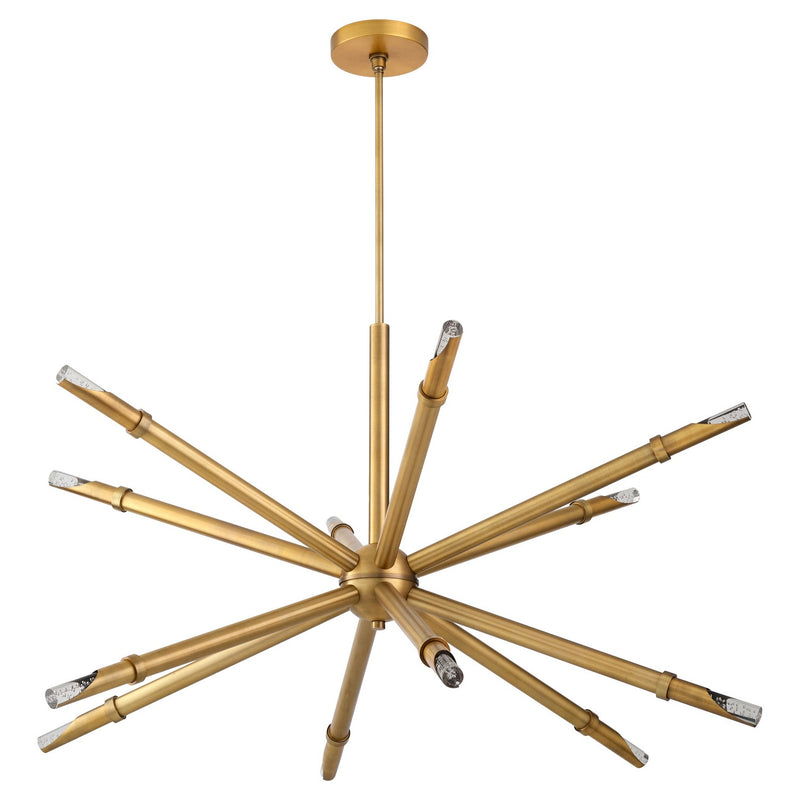 Quorum 3-878-56 LED Pendant, Brushed Brass