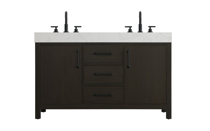 Elegant Lighting VF60654DMMB Bathroom Vanity, Mocha Brown