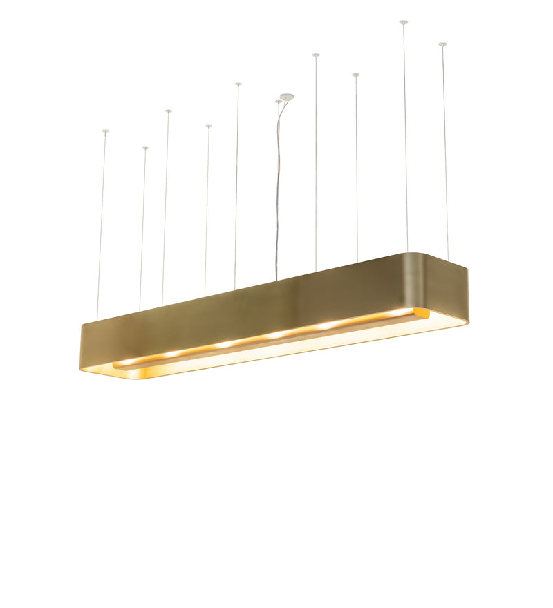 Meyda Tiffany 274918 LED Pendant, Gold Metallic & Matte White