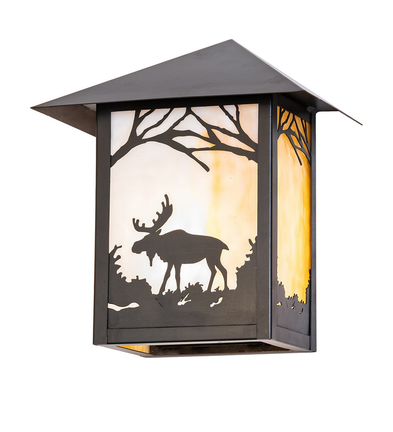 Meyda Tiffany 283216 One Light Wall Sconce, Black Patina