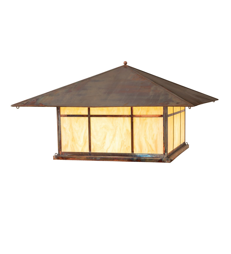 Meyda Tiffany 283758 Four Light Pier Mount, Vintage Copper