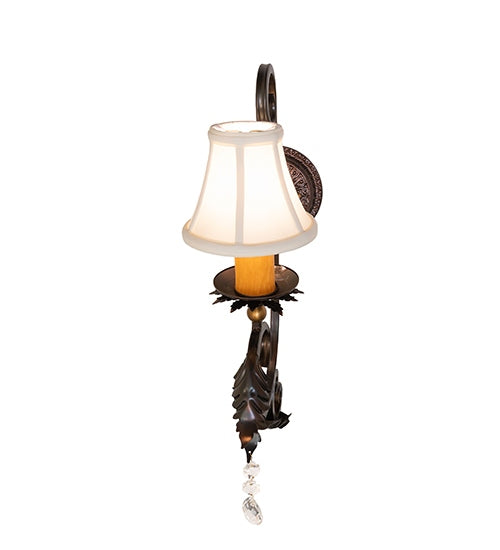 Meyda Tiffany 284125 One Light Wall Sconce, Light Burnished Antique Copper