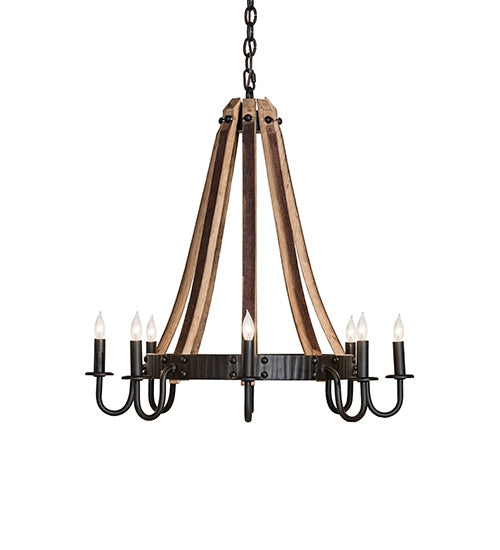 Meyda Tiffany 285606 Eight Light Chandelier, Oil Rubbed Bronze