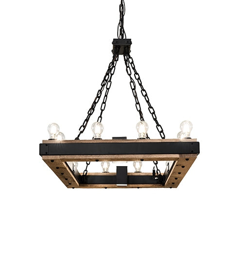Meyda Tiffany 289213 LED Chandelier, Solar Black
