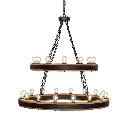 Meyda Tiffany 289238 LED Chandelier, Solar Black