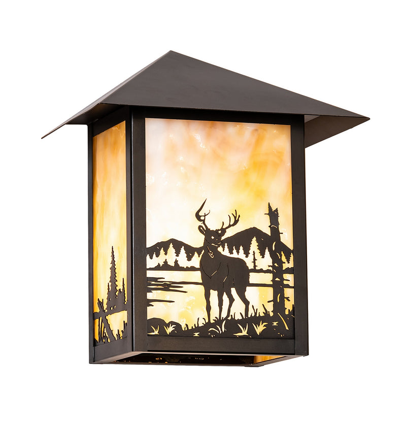 Meyda Tiffany 290077 One Light Wall Sconce, Black Patina