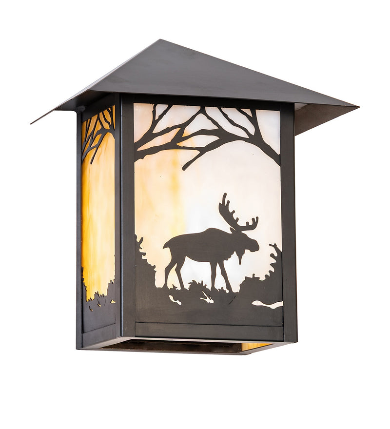 Meyda Tiffany 290078 One Light Wall Sconce, Black Patina