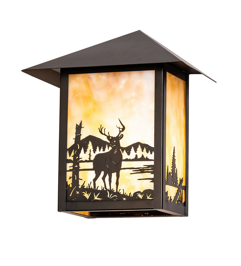 Meyda Tiffany 283214 One Light Wall Sconce, Black Patina