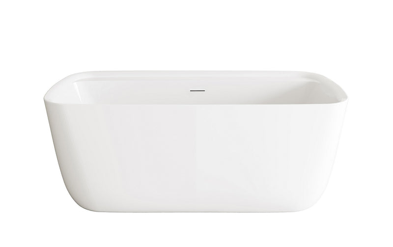 Elegant Lighting BT10559GW-BGD Soaking Bathtub, Glossy White