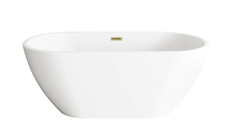 Elegant Lighting BT30359GW-BGD Bathtub, Glossy White