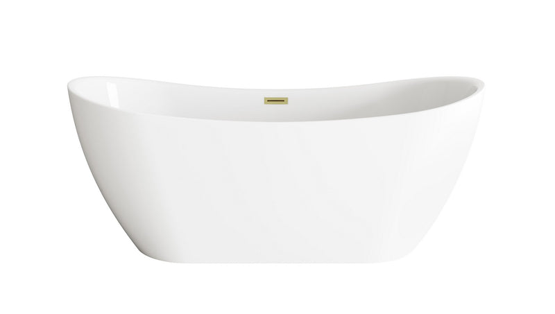 Elegant Lighting BT30467GW-BGD Bathtub, Glossy White