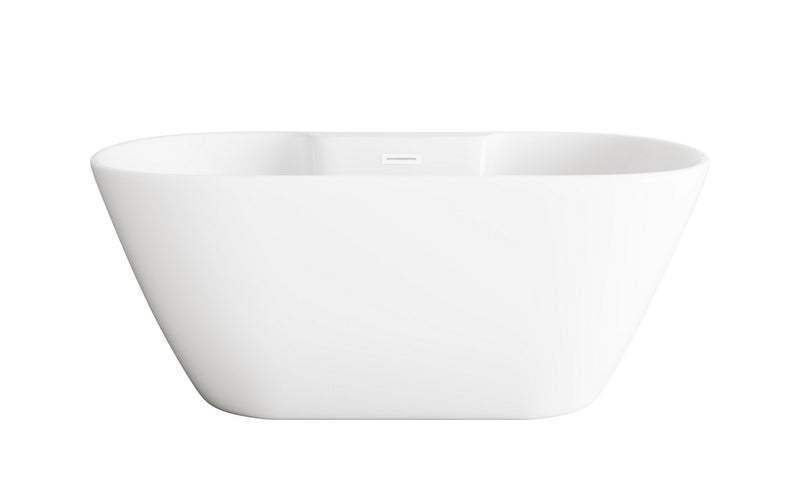 Elegant Lighting BT30559GW-WHT Bathtub, Glossy White