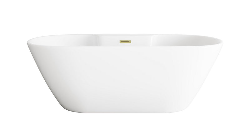 Elegant Lighting BT30567GW-BGD Bathtub, Glossy White