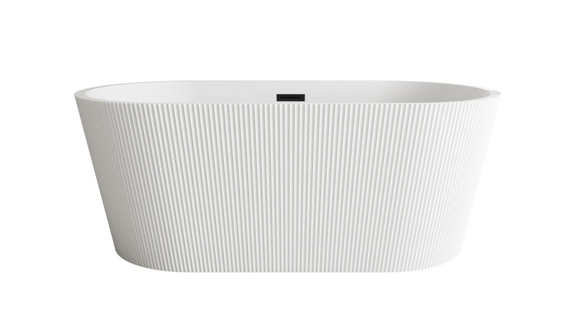 Elegant Lighting BT30759GW-MBK Bathtub, Glossy White