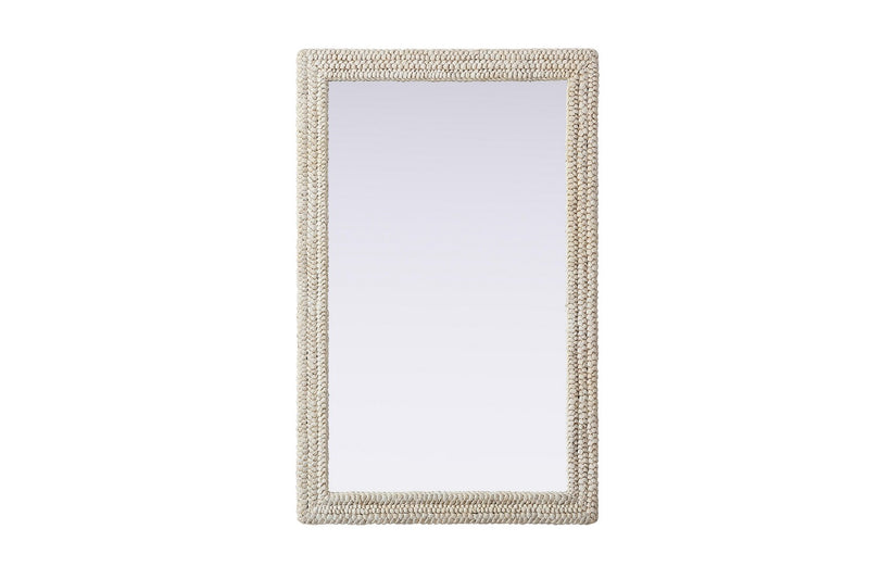 Elegant Lighting MR4A3555LN Mirror, Linen White