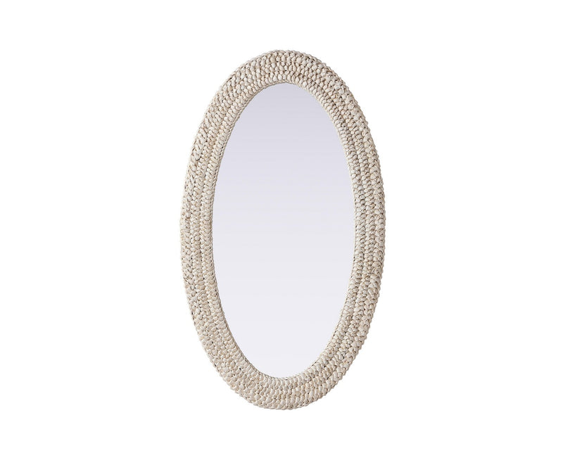 Elegant Lighting MR4C2442LN Mirror, Linen White