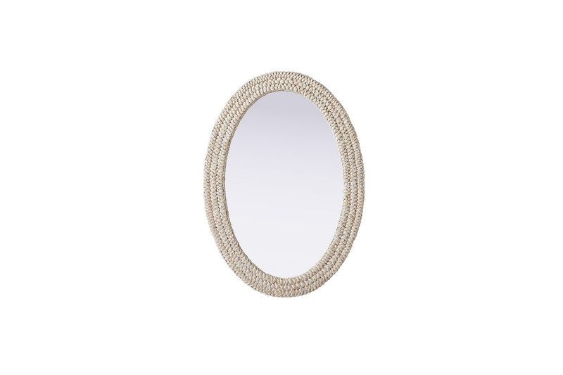 Elegant Lighting MR4C3042LN Mirror, Linen White