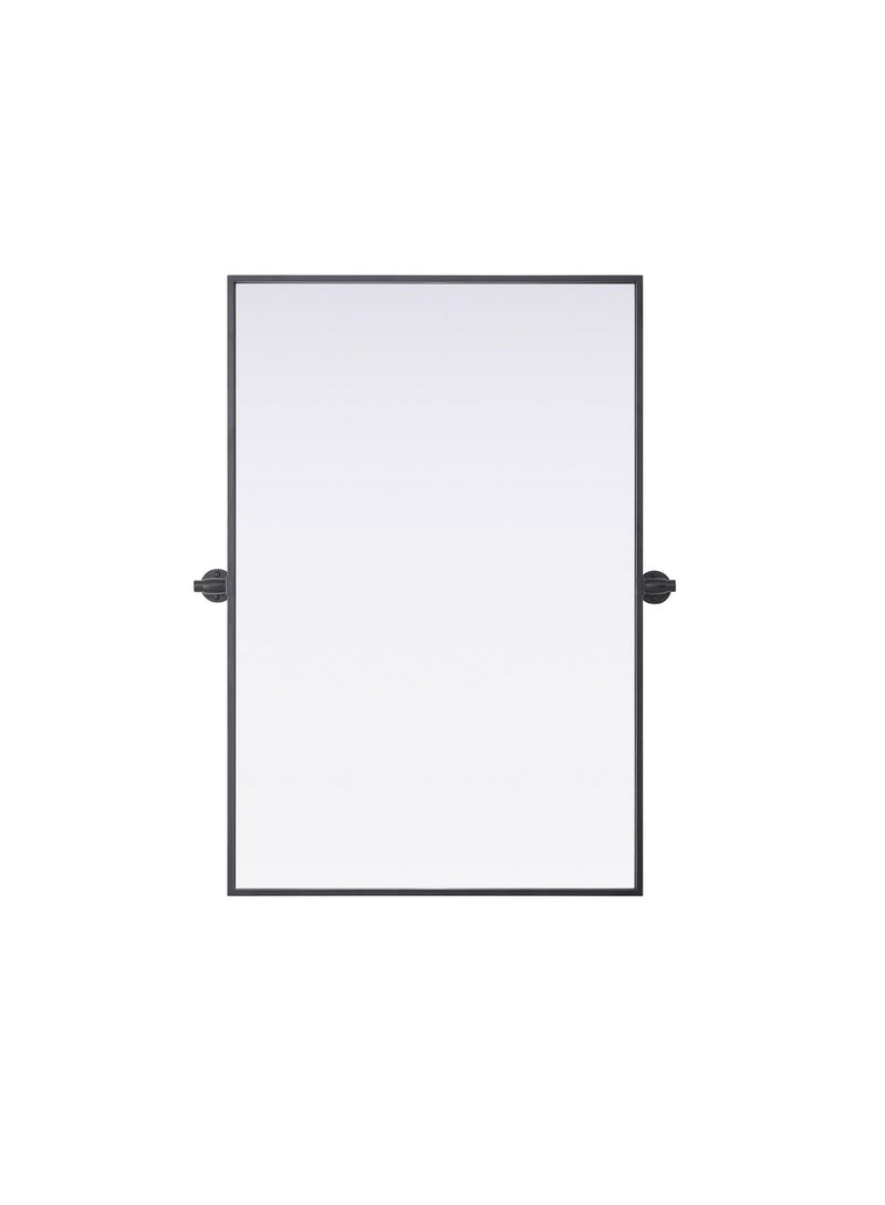 Elegant Lighting MR6H2436BLK Mirror, Black