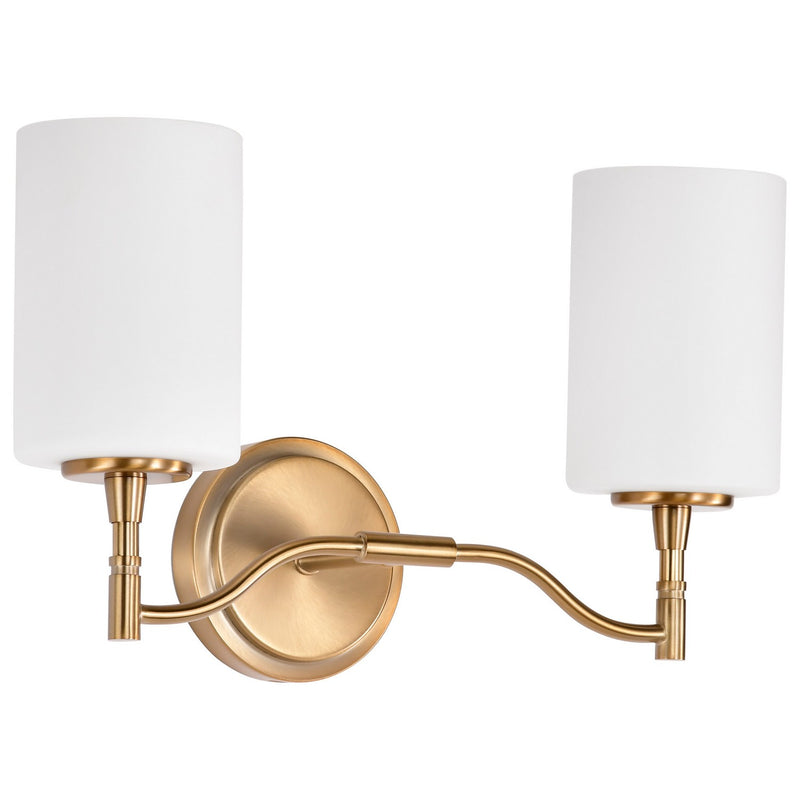 Nuvo Lighting 60-8202 Two Light Vanity, Burnished Brass