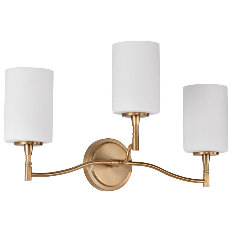 Nuvo Lighting 60-8203 Three Light Vanity, Burnished Brass