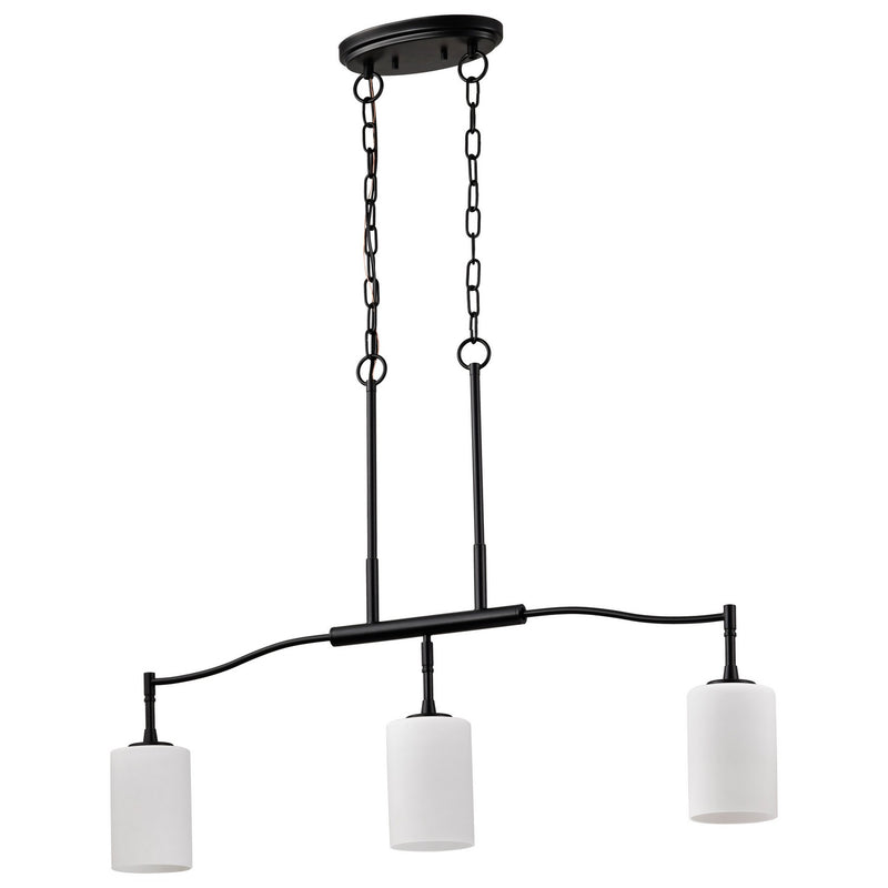 Nuvo Lighting 60-8218 Three Light Pendant, Matte Black