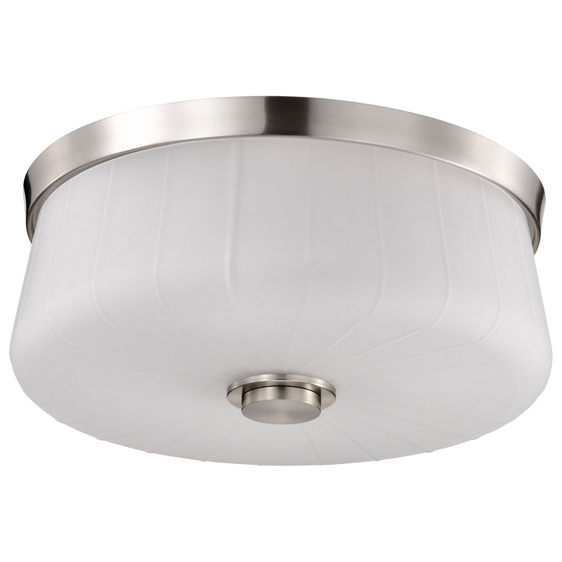 Nuvo Lighting 60-8220 Three Light Flush Mount, Brushed Nickel