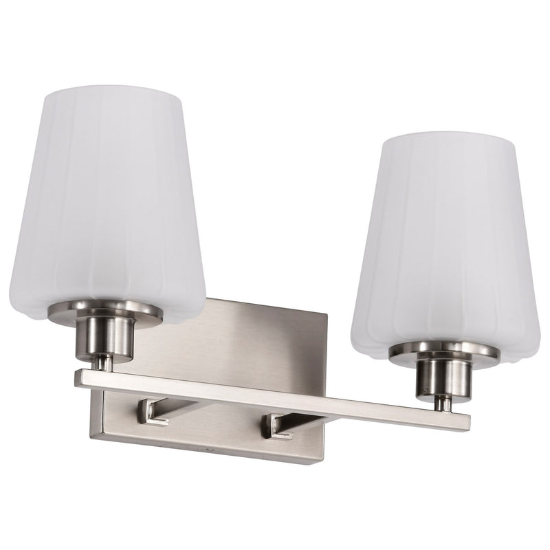 Nuvo Lighting 60-8222 Two Light Vanity, Brushed Nickel
