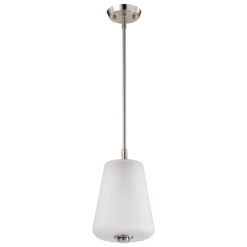 Nuvo Lighting 60-8227 One Light Pendant, Brushed Nickel