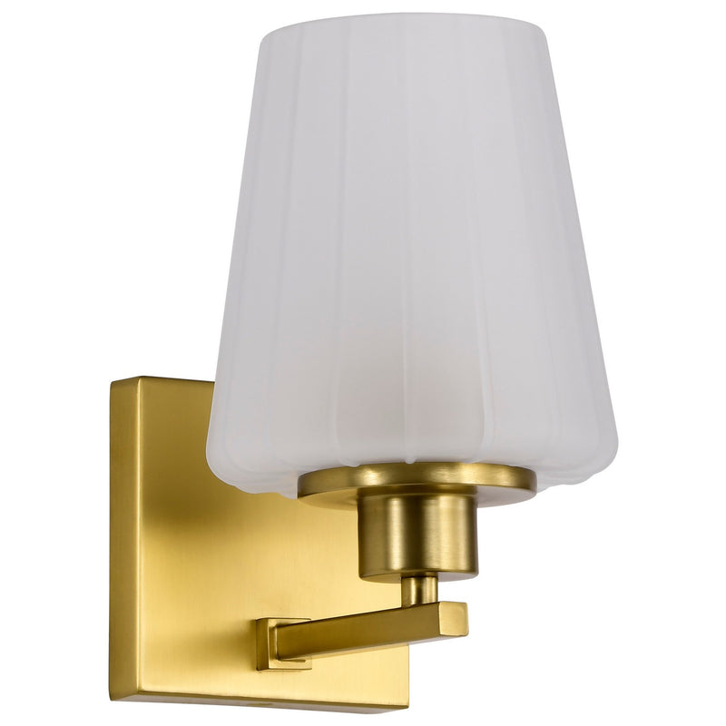 Nuvo Lighting 60-8231 One Light Vanity, Vintage Brass
