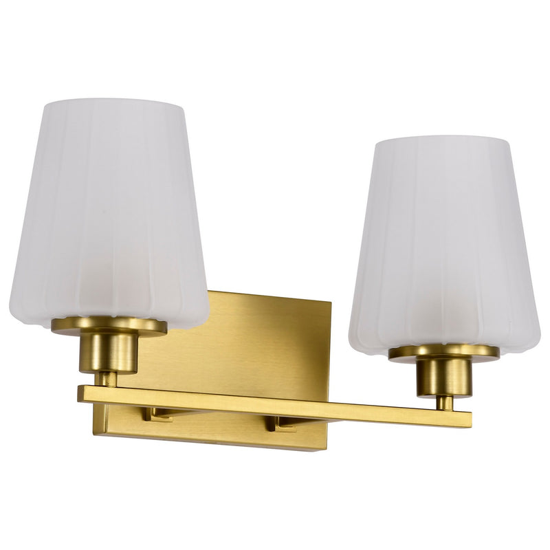 Nuvo Lighting 60-8232 Two Light Vanity, Vintage Brass