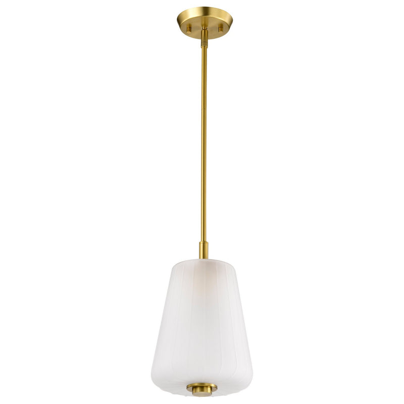 Nuvo Lighting 60-8237 One Light Mini Pendant, Vintage Brass