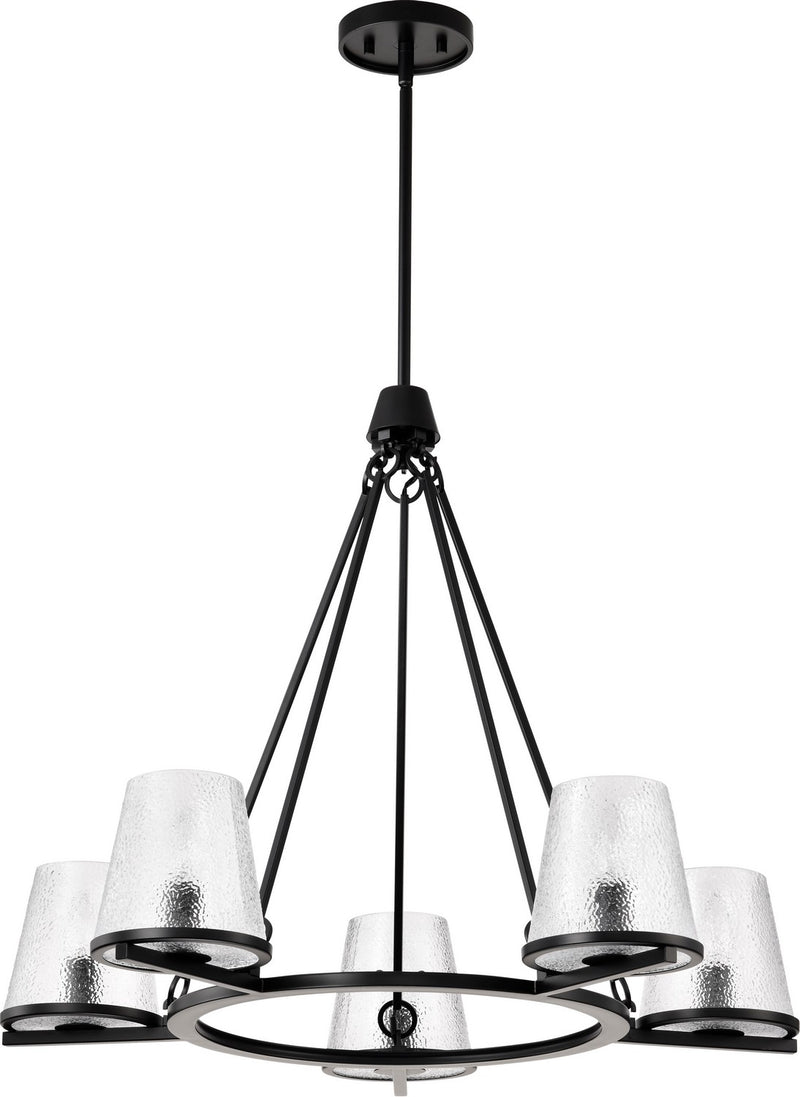Nuvo Lighting 60-8258 Five Light Chandelier, Black