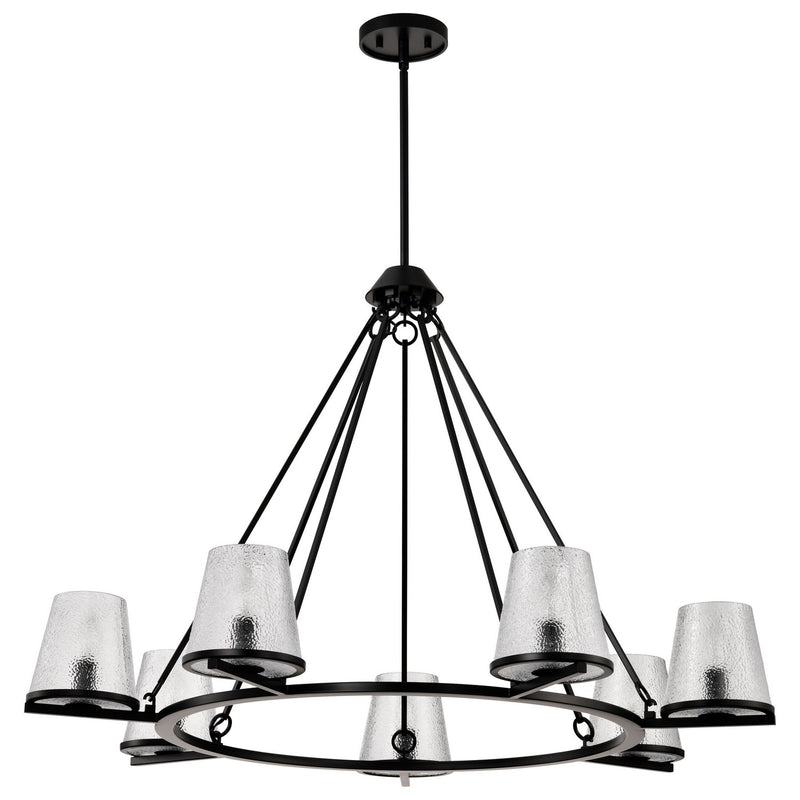 Nuvo Lighting 60-8259 Seven Light Chandelier, Black