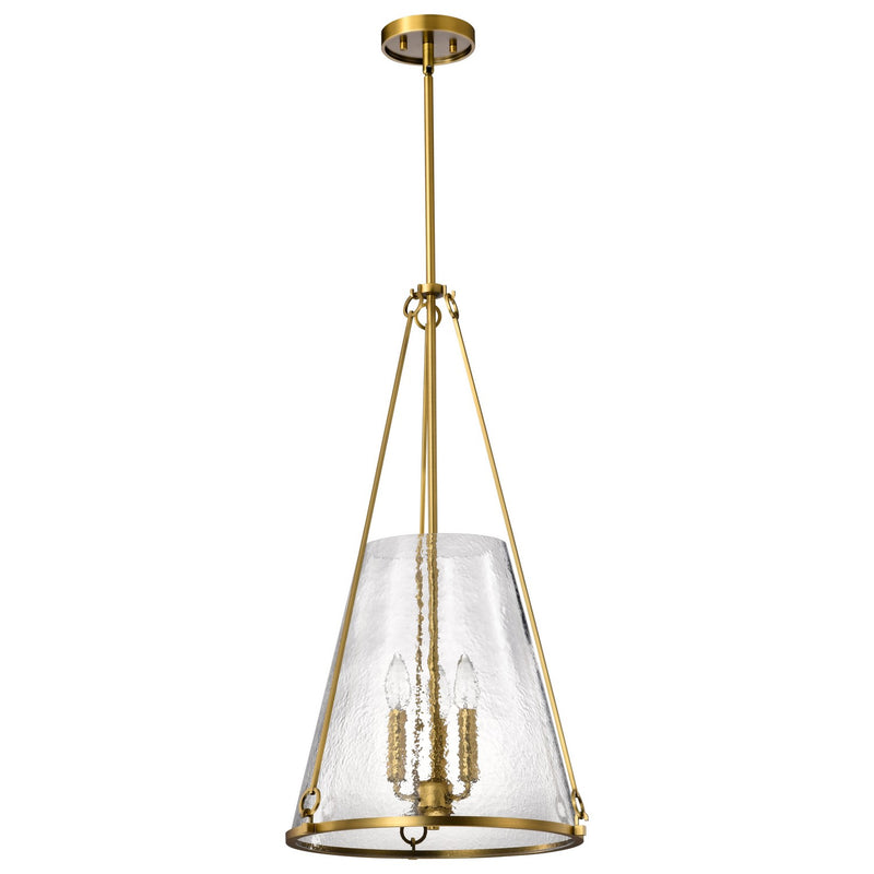 Nuvo Lighting 60-8267 Three Light Pendant, Vintage Brass