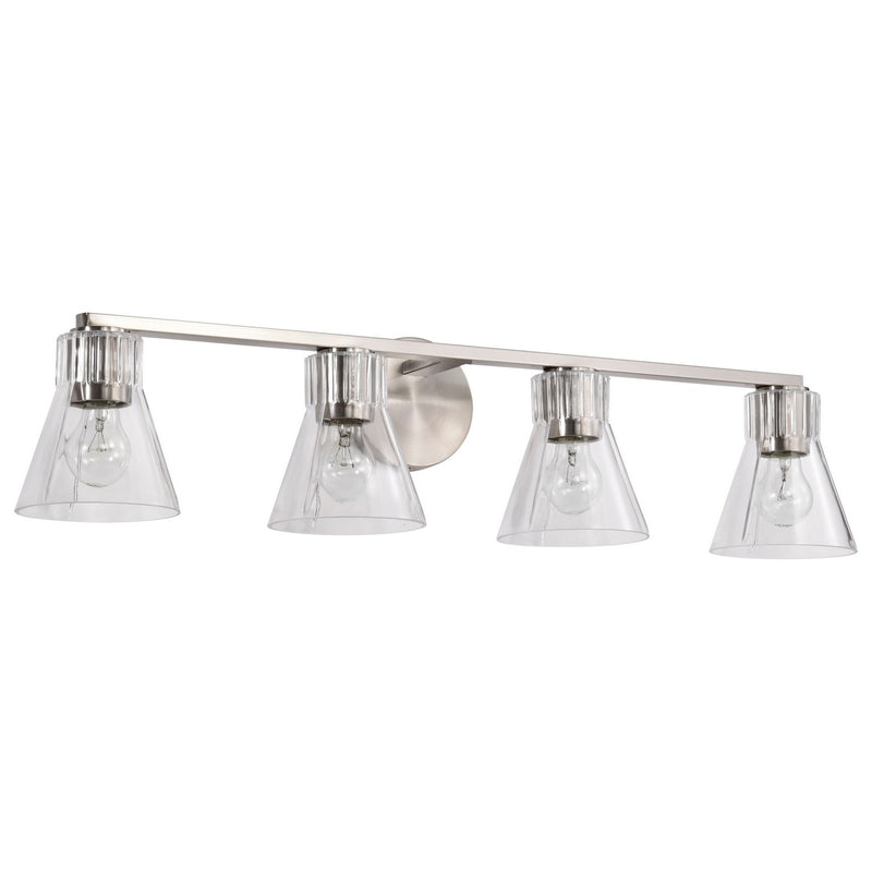Nuvo Lighting 60-8334 Four Light Vanity, Brushed Nickel