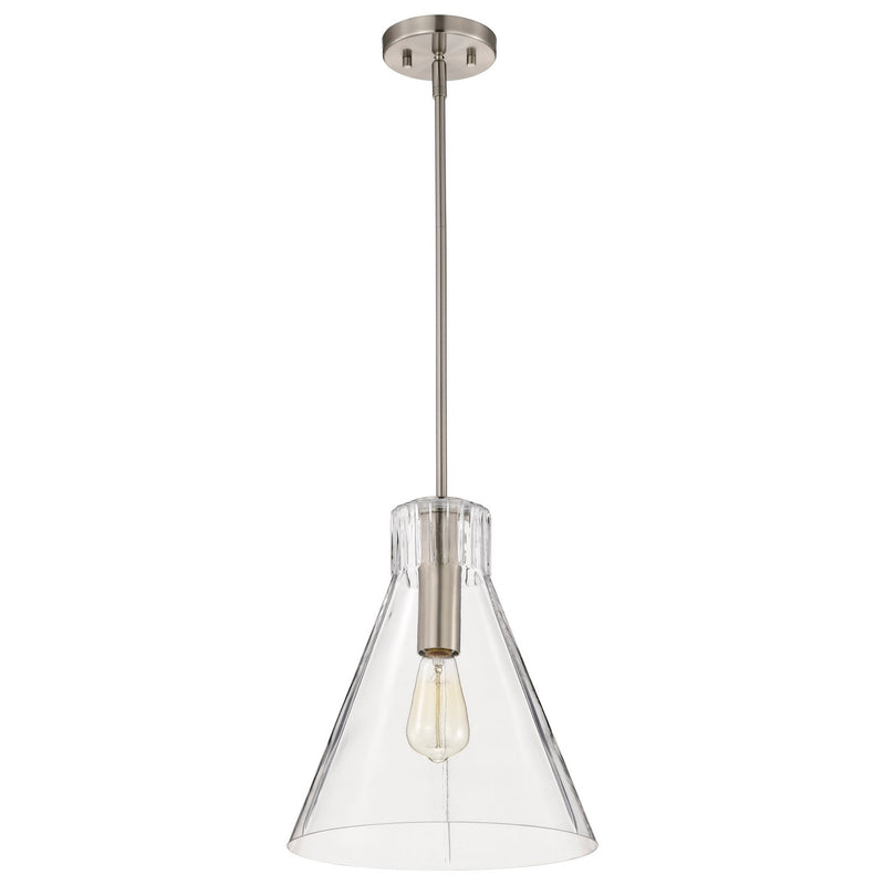 Nuvo Lighting 60-8338 One Light Pendant, Brushed Nickel
