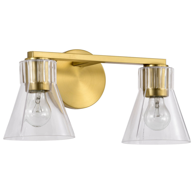 Nuvo Lighting 60-8342 Two Light Vanity, Vintage Brass
